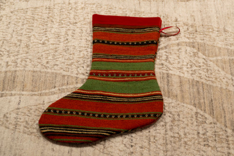 Turkish Kilim Christmas Stocking - 309689d