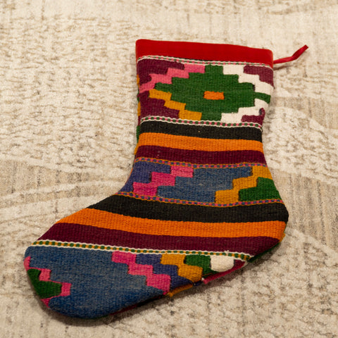 Turkish Kilim Christmas Stocking - 309689g