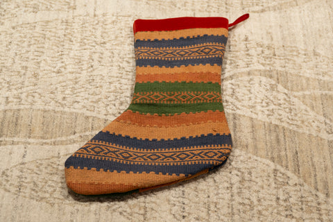 Turkish Kilim Christmas Stocking - 309689n