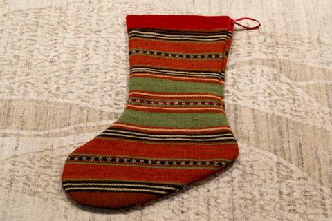 Turkish Kilim Christmas Stocking - 309689o