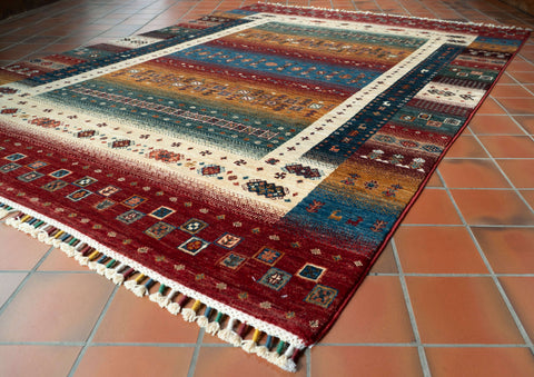 Handmade Afghan Loribaft rug - 309758