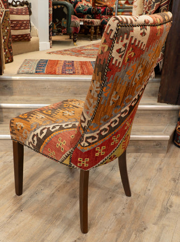 Handmade Turkish kilim Dining Chair - 309764a