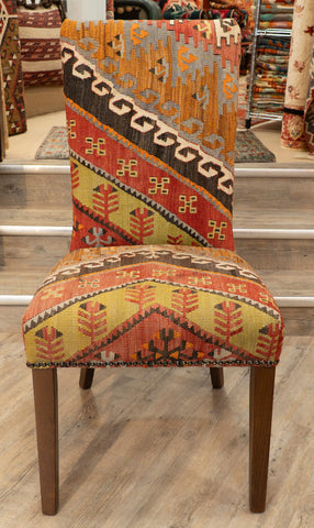 Handmade Turkish kilim Dining Chair - 309764b