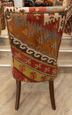 Handmade Turkish kilim Dining Chair - 309764b