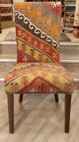 Handmade Turkish kilim Dining Chair - 309764d