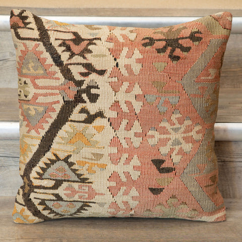 Handmade Vintage Anatolian kilim cushion - 309803d