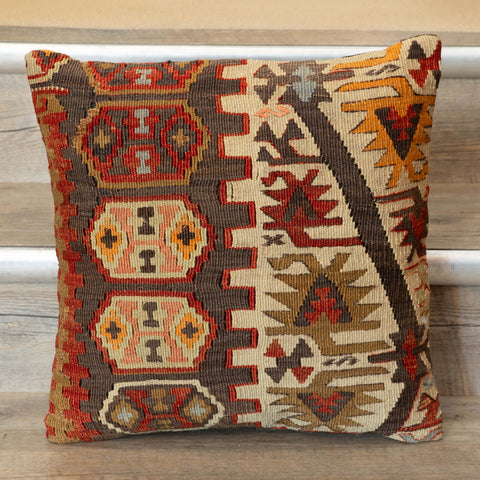 Handmade Vintage Anatolian kilim cushion - 309803g