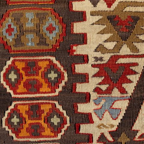 Handmade Vintage Anatolian kilim cushion - 309803n