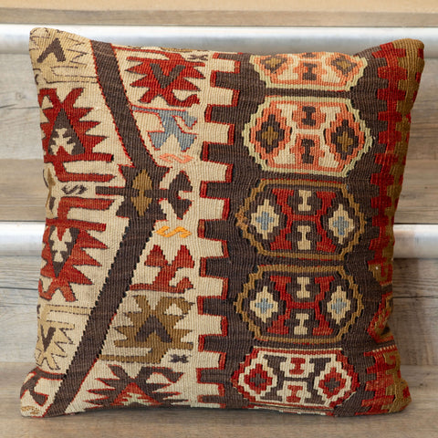 Handmade Vintage Anatolian kilim cushion - 309803p