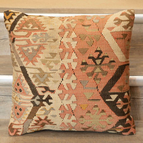 Handmade Vintage Anatolian kilim cushion - 309803q