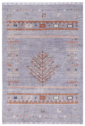 Handmade fine Afghan Loribaft rug - ENR309874