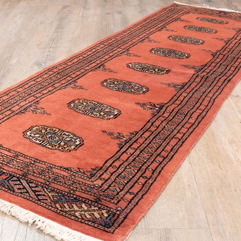 Handmade Pakistan Bokhara short runner - 309919