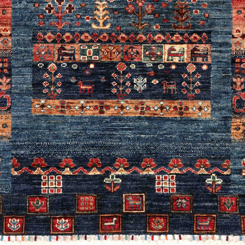 Handmade Afghan Loribaft rug - ENR309927