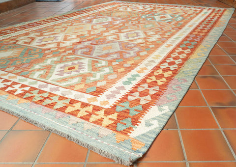 Handmade Afghan Kilim Rug - 310167