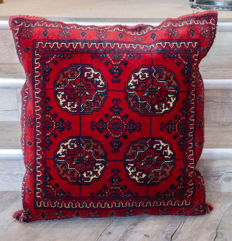 Handmade Afghan Kunduz Pile Cushion - 310275