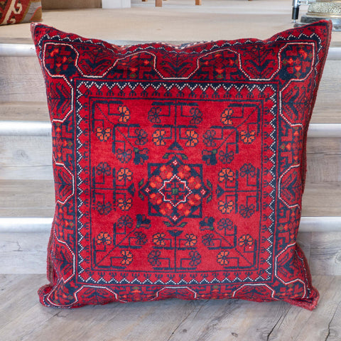 Handmade Afghan Kunduz Pile Cushion - 310276