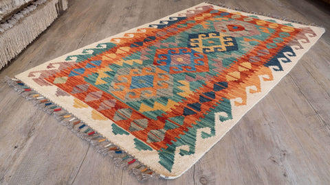 Handmade Afghan Kilim - 310358
