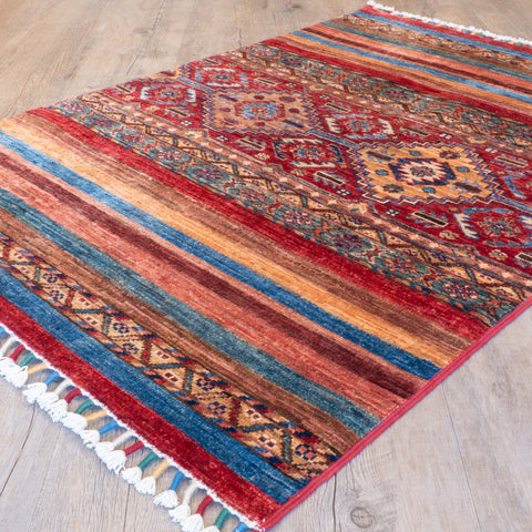 Handmade Afghan Kharjeen rug - 310485