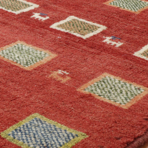 Handmade Persian Gabbeh rug - TR309009