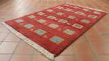 Handmade Persian Gabbeh rug - TR309009