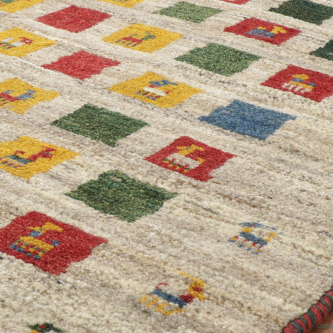 Handmade Persian Gabbeh rug - TR309015