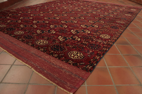 Antique handmade Tekke Turkoman carpet - 139668