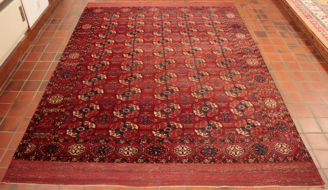 Antique handmade Tekke Turkoman carpet - 139668