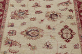 A hand knotted Ziegler runner with an arts and craft influence.