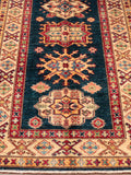 The Caucasian design is very traditional for Kazak rugs