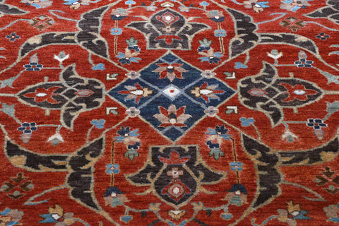 Handmade Indo Ushak carpet - 295637