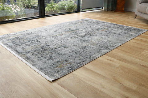 Woolknot Gooch luxury rug Grace Frost Grey