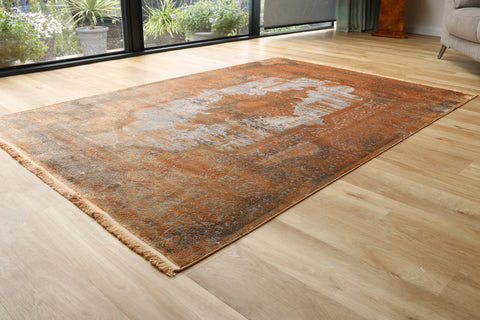 Woolknot Gooch luxury rug Overdye Copper