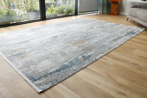 Woolknot Gooch luxury rug Illusion Ice Blue