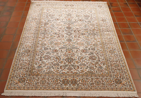 Fine handmade Kashmir silk rug - 306279