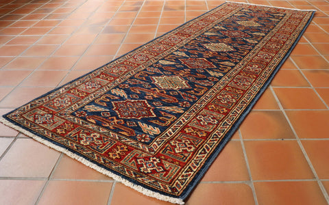 Fine handmade Afghan Kazak runner - 306325