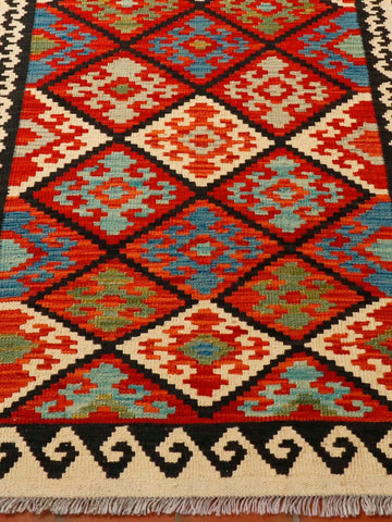 Handmade Afghan Kilim runner - 306897