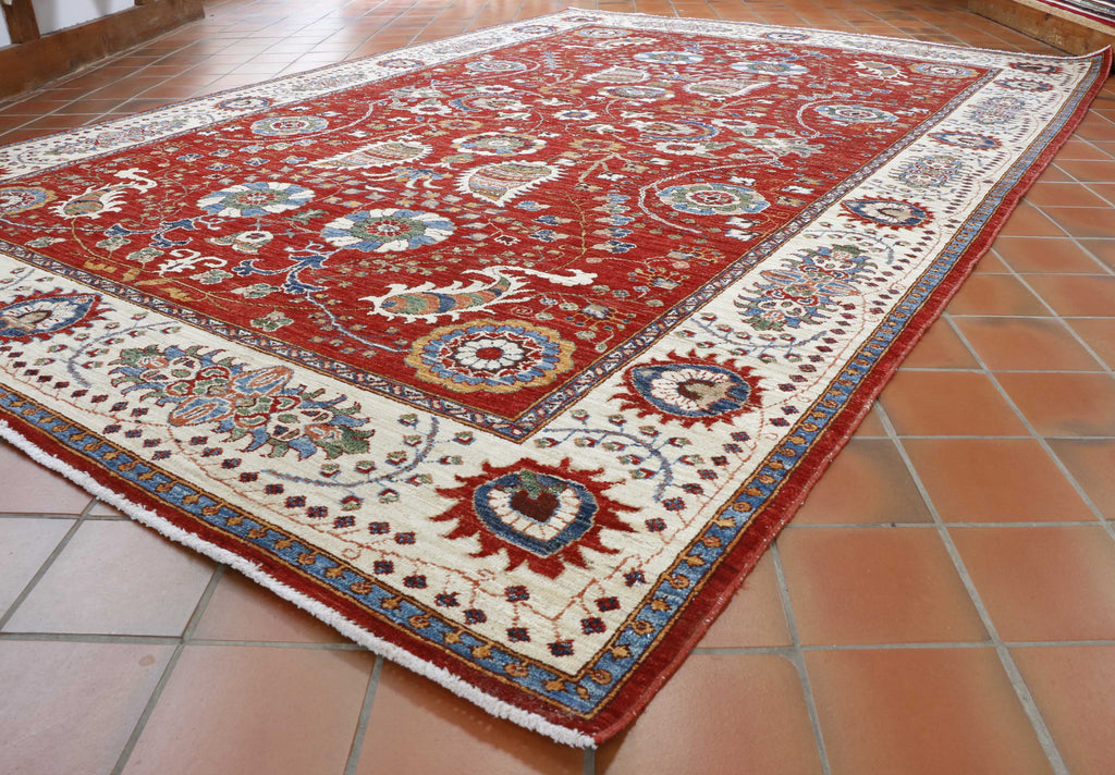 Handmade Afghan Kharjeen carpet - 306985