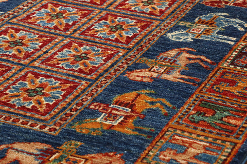 Handmade fine Afghan Samarkand runner - 307076