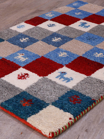 Handmade Indo Persian Gabbeh mat - 307172