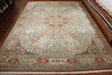 Fine handmade Kashmir silk carpet - 307298