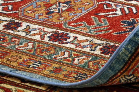 Fine handmade Afghan Kazak carpet - 307435