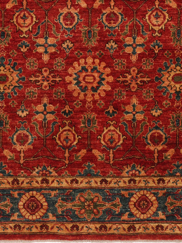 Fine handmade Afghan  Ziegler rug - ENR307636