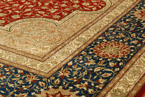 Extra fine handmade Persian Qum carpet - 30724656