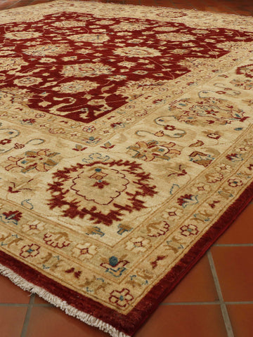 Fine handmade Afghan Ziegler square carpet - 307658