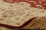 Fine handmade Afghan Ziegler square carpet - 307658