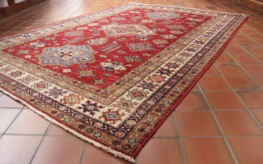 Handmade fine Afghan Kazak rug - 307801