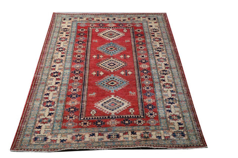 Fine handmade Afghan Kazak rug - ENR307885