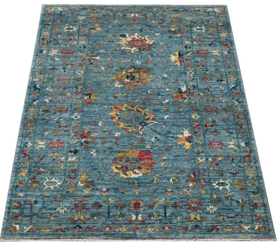 Handmade modern fine Afghan Ziegler rug - ENR308000