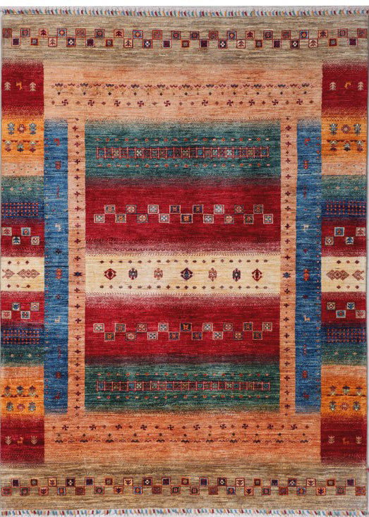 Handmade Afghan Loribaft rug - ENR308080