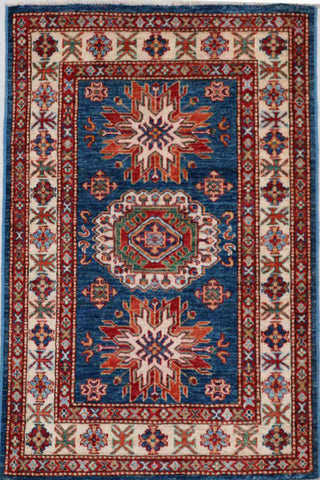 Handmade Afghan Kazak rug - ENR308094